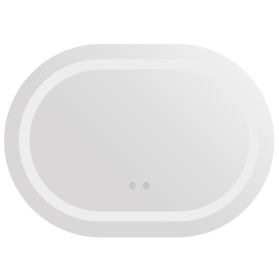 Дзеркало Qtap Gemini 600х800 з LED-підсвічуванням Touch, з антизапотіванням, з димером, рег. темп. кольору (3000-6500K) QT2578R6080