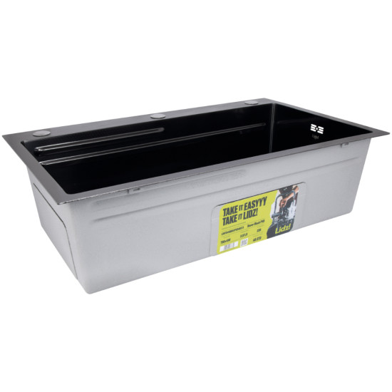 Lidz Handmade H7545B Мойка для кухни интегрированная Decor Black PVD Honeycomb 3,0/1,0 мм LDH7545BDECPVD48373