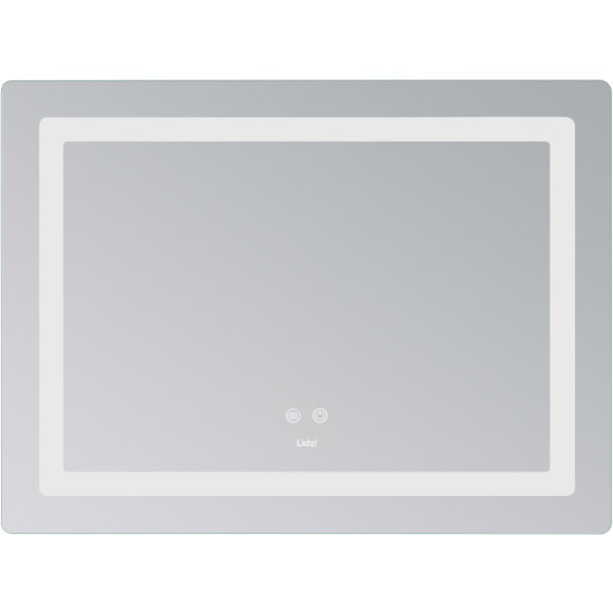 Дзеркало Lidz Kubis (KU2) 800х600 з LED-підсвічуванням Touch, з антизапотіванням, з димером, рег. яскравості LD78LF904806048446