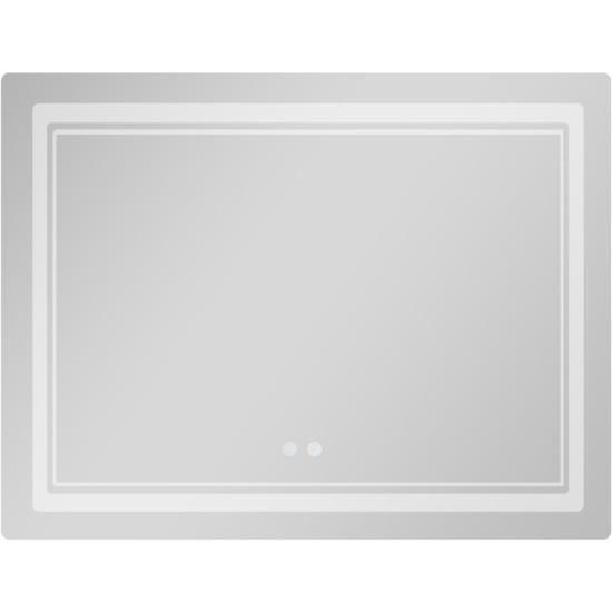 Дзеркало Qtap Cardinal (CA2) 1000х800 з LED-підсвічуванням Touch, з антизапотіванням, з димером, рег. темп. кольору (3000-6500K) QT0478C1008048455