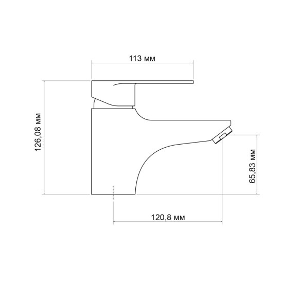 Смеситель для раковины Lidz Tani 001F1 (k40) LDTAN001F1CRM44957 Chrome