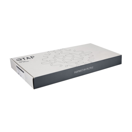 Смеситель для кухни Qtap Vlasta New с выдвижным изливом QTVLA344GMB45647 Gunmetal Black PVD