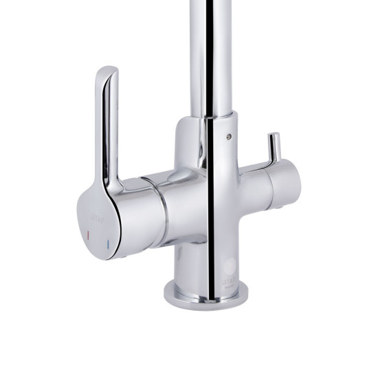 Смеситель для кухни Qtap Grand с подключением для питьевой воды QTGRA362CRM45667 Chrome