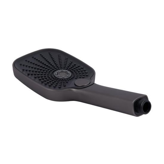 Смеситель для ванны Qtap Gemini (c душевым гарнитуром) QTGEM259GMB45684 Gunmetal Black PVD