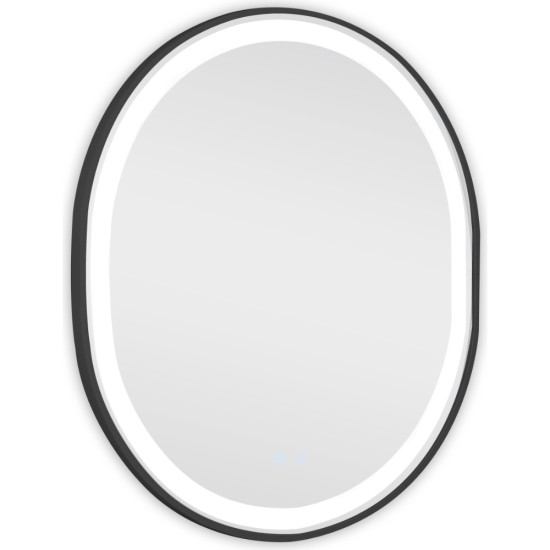 Зеркало Qtap Gemini 800х700 с LED-подсветкой Touch, с антизапотеванием, с диммером, рег. темп. цвета (3000-6500K) QT2578R8072B