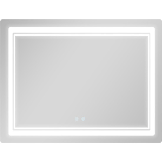 Зеркало Qtap Cardinal (CA2) 1000х800 с LED-подсветкой Touch, с антизапотеванием, с диммером, рег. темп. цвета (3000-6500K) QT0478C1008048455
