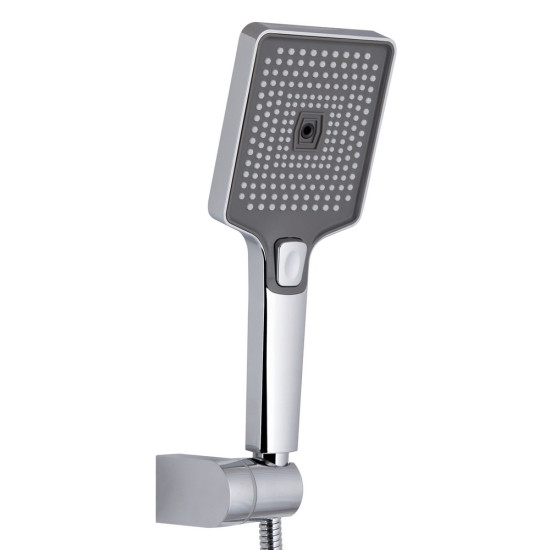 Змішувач для ванни Qtap Aries (з душовим гарнітуром) QTARI259CRM45559 Chrome