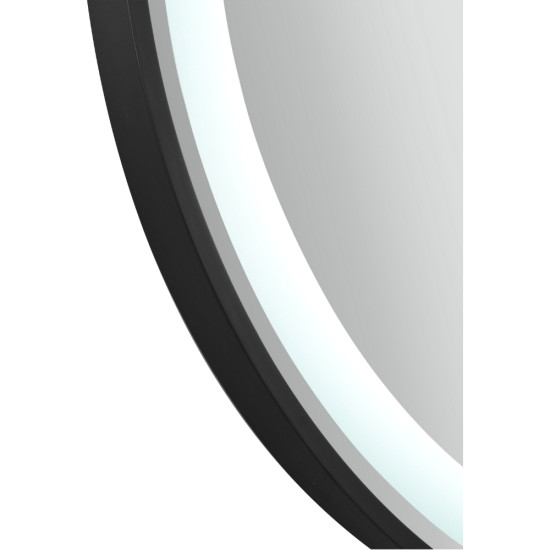 Зеркало Qtap Gemini 800х700 с LED-подсветкой Touch, с антизапотеванием, с диммером, рег. темп. цвета (3000-6500K) QT2578R8072B