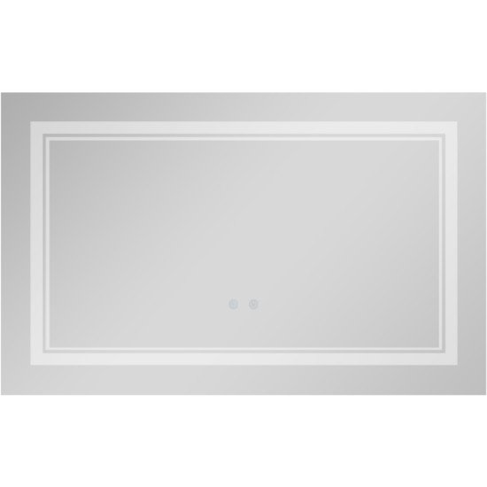 Дзеркало Qtap Cardinal (CA1) 800х500 з LED-підсвічуванням Touch, з антизапотіванням, з димером, рег. темп. кольору (3000-6500K) QT0478C5080