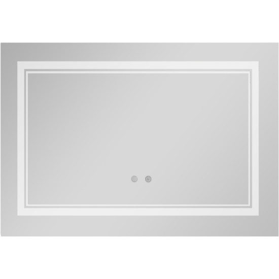 Дзеркало Qtap Cardinal (CA1) 800х600 з LED-підсвічуванням Touch, з антизапотіванням, з димером, рег. темп. кольору (3000-6500K) QT0478C8060