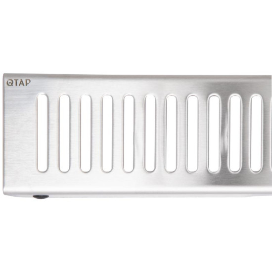 Трап із нержавіючої сталі Qtap Taurus FA700 лінійний із сухим затвором