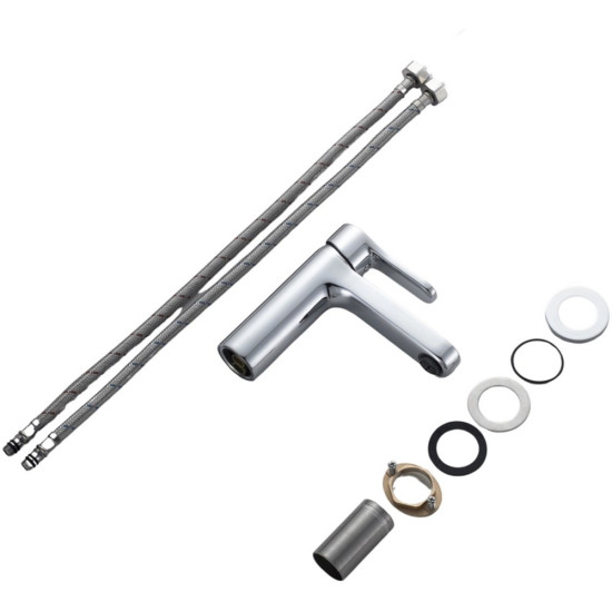 Смеситель латунный для раковины Lidz Astra 001F (k35) LDAST001FCRM48085 Chrome