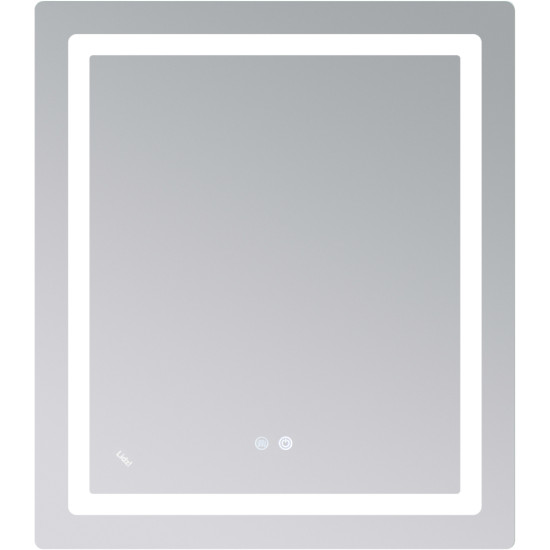 Дзеркало Lidz Kubis 700х800 з LED-підсвічуванням Touch, з антизапотіванням, з димером, рег. яскравості LD78LF904708048447
