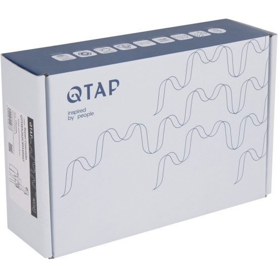 Набор для гигиенического душа Qtap Swan Cascada прямоугольный QTSWA262CRM45567 Chrome