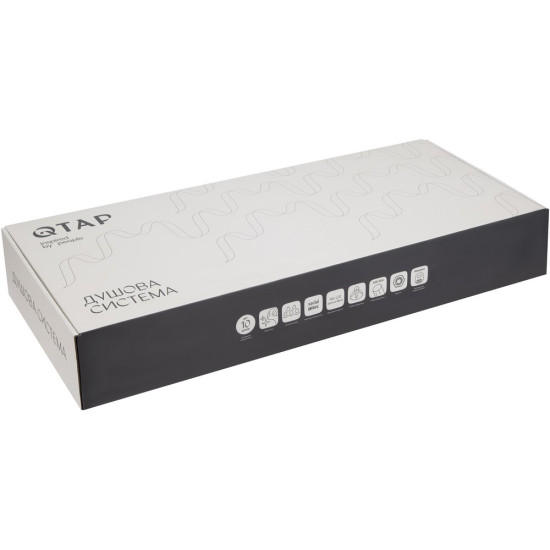 Душевая система универсальная Qtap Presto на три потребителя (с изливом) QTPRE111CRM45575 Chrome