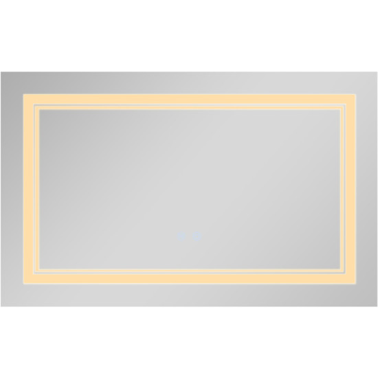 Дзеркало Qtap Cardinal (CA1) 800х500 з LED-підсвічуванням Touch, з антизапотіванням, з димером, рег. темп. кольору (3000-6500K) QT0478C5080