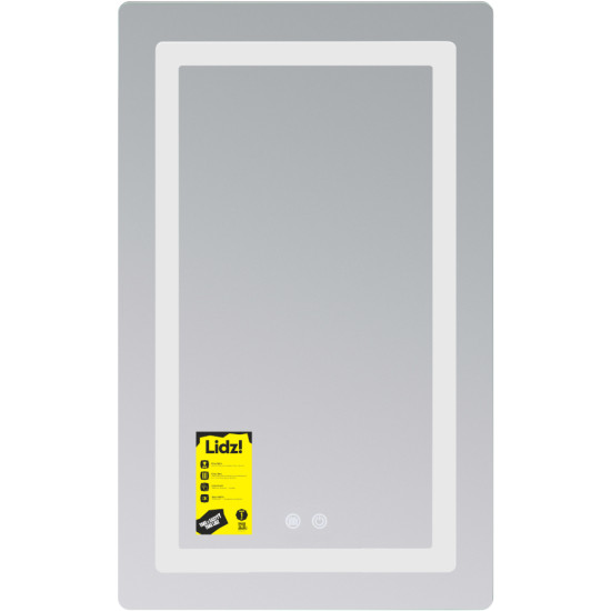 Дзеркало Lidz Kubis (KU2) 500х800 з LED-підсвічуванням Touch, з антизапотіванням, з димером, рег. яскравості LD78LF936508048448