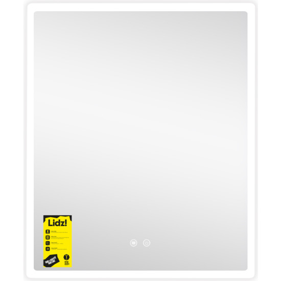 Дзеркало Lidz Orion (OR2) 700х800 з LED-підсвічуванням Touch, з антизапотіванням, з димером, рег. яскравості LDOR70080049293
