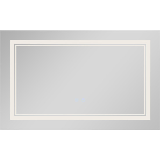 Дзеркало Qtap Cardinal (CA1) 800х500 з LED-підсвічуванням Touch, з антизапотіванням, з димером, рег. темп. кольору (3000-6500K) QT0478C5080