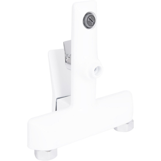 Смеситель для ванны Qtap Presto (c душевым гарнитуром) QTPRE259CRW45579 Chrome/White