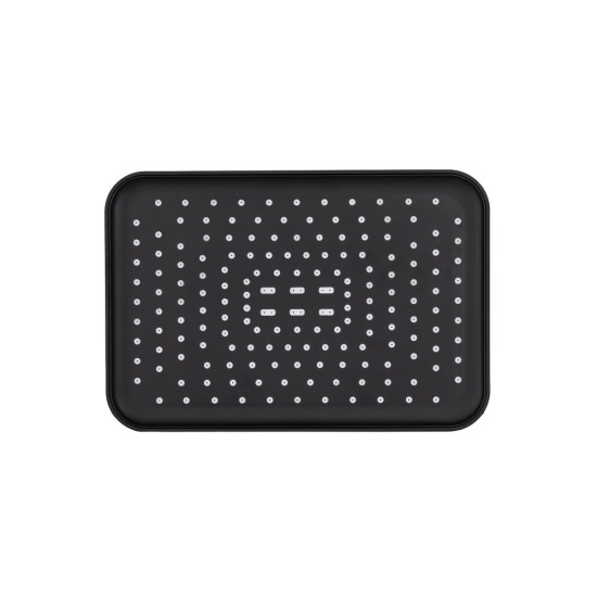 Лейка для верхнего душа Qtap Hlavova 260x180 мм прямоугольная QTHLA107BLM45786 Black Matt