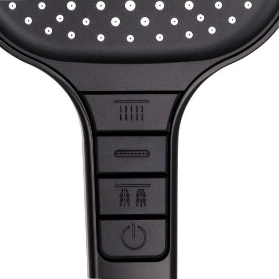 Лейка для ручного душа Qtap Rucni 130x130 мм QTRUC125BLM45957 Black Matt