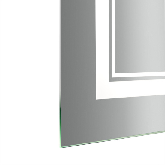 Дзеркало Qtap Cardinal (CA1) 800х500 з LED-підсвічуванням Touch, з антизапотіванням, з димером, рег. темп. кольору (3000-6500K) QT0478C5080