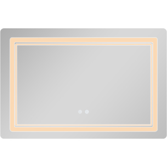 Дзеркало Qtap Cardinal (CA2) 800х600 з LED-підсвічуванням Touch, з антизапотіванням, з димером, рег. темп. кольору (3000-6500K) QT0478C806048457