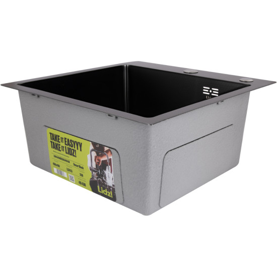 Мийка для кухні інтегрована Lidz Handmade H4545HB Decor Black PVD Honeycomb 2,5/0,5 мм LDH4545HDECBLM49438
