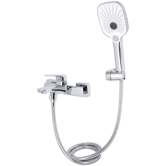 Смеситель для ванны Qtap Tern (c душевым гарнитуром) QTTER259CRM47586 Chrome