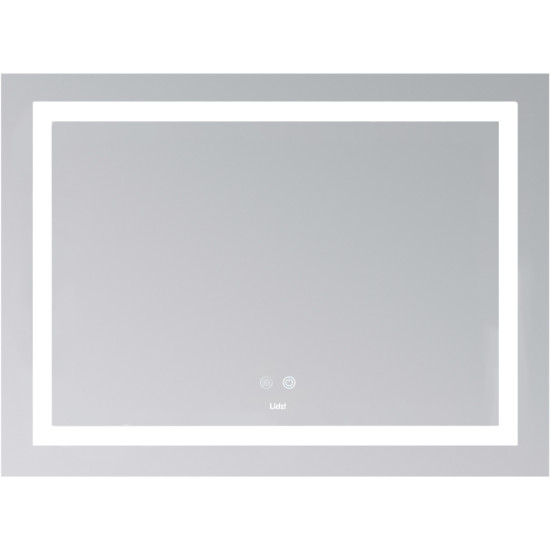 Зеркало Lidz Kubis (KU1) 700х500 с LED-подсветкой Touch, с антизапотеванием, с диммером, рег. яркости LD78LF90448485