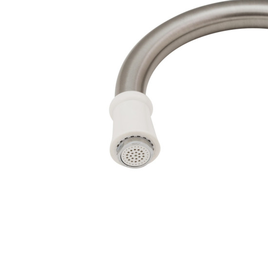 Проточный кран для кухни Lidz Warm 059 LDWAR059WNK35878 White / Nickel