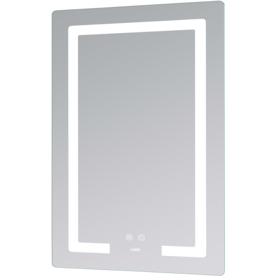 Дзеркало Lidz Kubis (KU2) 600х800 з LED-підсвічуванням Touch, з антизапотіванням, з димером, рег. яскравості LD78LF937608048449