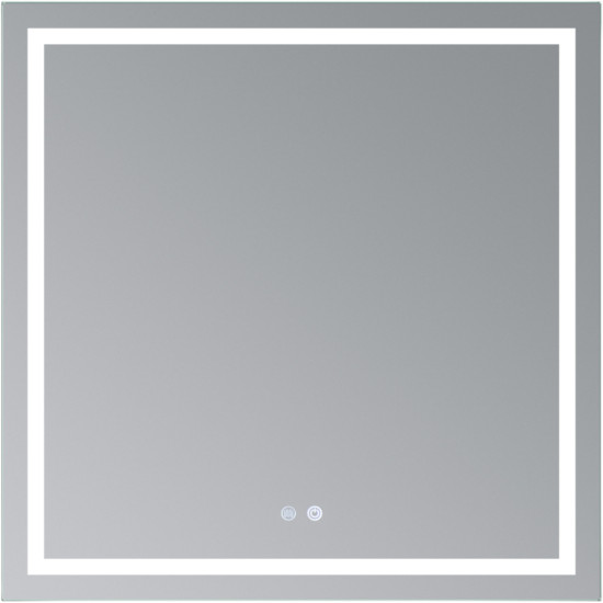 Дзеркало Qtap Mideya (MI1) 800x800 з LED-підсвічуванням Touch, з антизапотіванням, димером, рег. яскравості QT2078NCF808048477