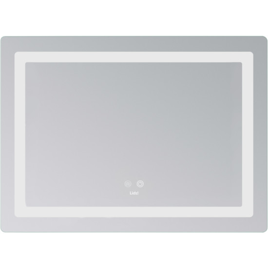 Дзеркало Lidz Kubis (KU2) 700х500 з LED-підсвічуванням Touch, з антизапотіванням, з димером, рег. яскравості LD78LF90448486