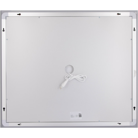 Дзеркало Lidz Kubis (KU1) 700х600 з LED-підсвічуванням Touch, з антизапотіванням, з димером, рег. яскравості LDKU60070049285