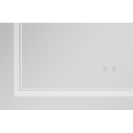 Дзеркало Qtap Cardinal (CA1) 800х500 з LED-підсвічуванням Touch, з антизапотіванням, з димером, рег. темп. кольору (3000-6500K) QT0478C5080