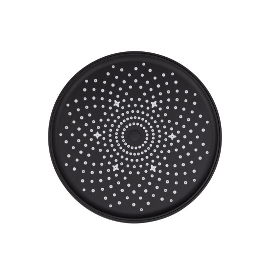 Лейка для верхнего душа Qtap Hlavova D 230 мм округлая QTHLA107BLM45788 Black Matt