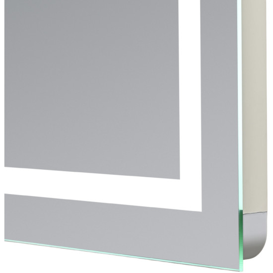 Дзеркало Qtap Mideya (MI1) 800x800 з LED-підсвічуванням Touch, з антизапотіванням, димером, рег. яскравості QT2078NCF808048477