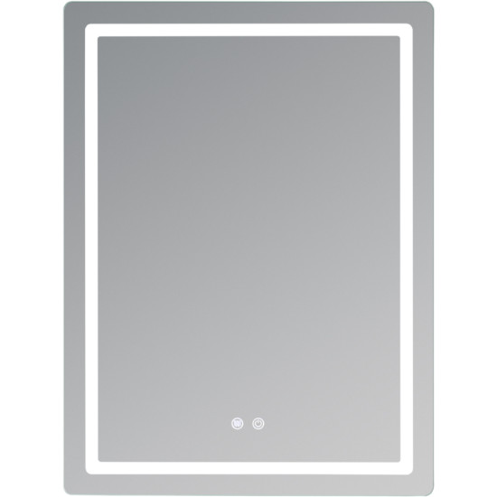 Зеркало Qtap Mideya (MI2) 600х800 с LED-подсветкой Touch, с антизапотеванием, диммером, рег. яркости QT2078F6080