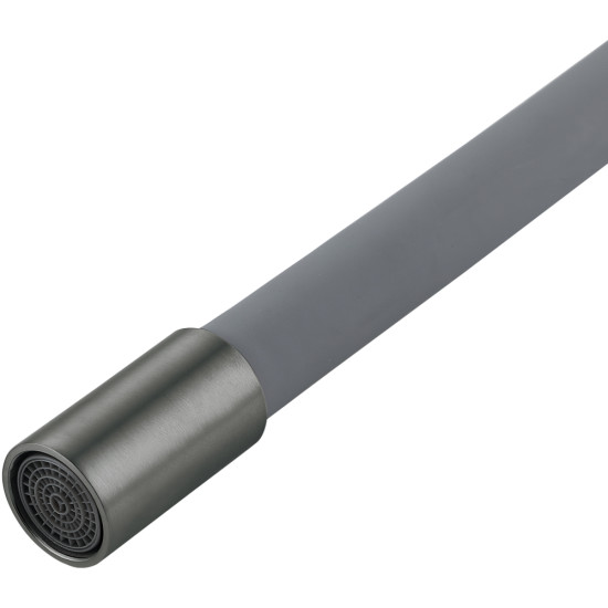 Змішувач для кухні Lidz Aria 015F3 (k35) з гнучким виливом LDARI015F3GGRP49565 Graphite/Grey