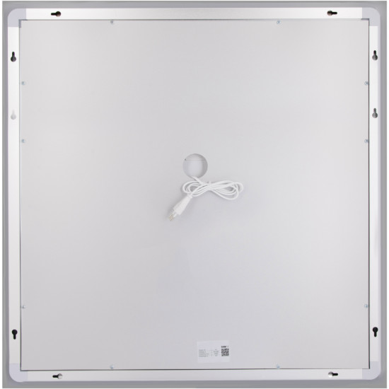 Дзеркало Lidz Kubis (KU1) 700х700 з LED-підсвічуванням Touch, з антизапотіванням, з димером, рег. яскравості LDKU70070049287