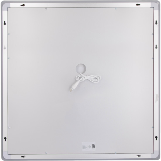 Зеркало Lidz Kubis (KU2) 700х700 с LED-подсветкой Touch, с антизапотеванием, с диммером, рег. яркости LDKU70070049288