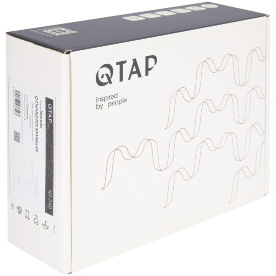 Змішувач для раковини низький Qtap Nando  QTNAN270CRM48649 Chrome