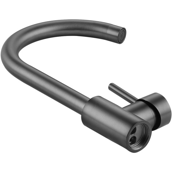 Змішувач для кухні Lidz Aria 015F (k35) LDARI015FGRP49559 Graphite