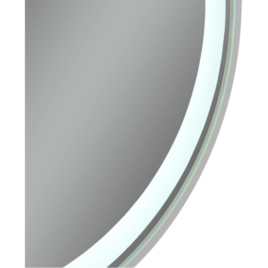 Дзеркало Qtap Gemini 800х700 з LED-підсвічуванням Touch, з антизапотіванням, з димером, рег. темп. кольору (3000-6500K) QT2578R8071W