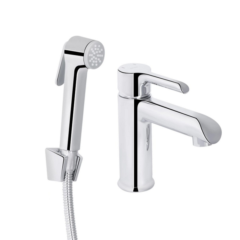 Змішувач для раковини Qtap Grand (з гігієнічним душем) QTGRA272CRM45670 Chrome