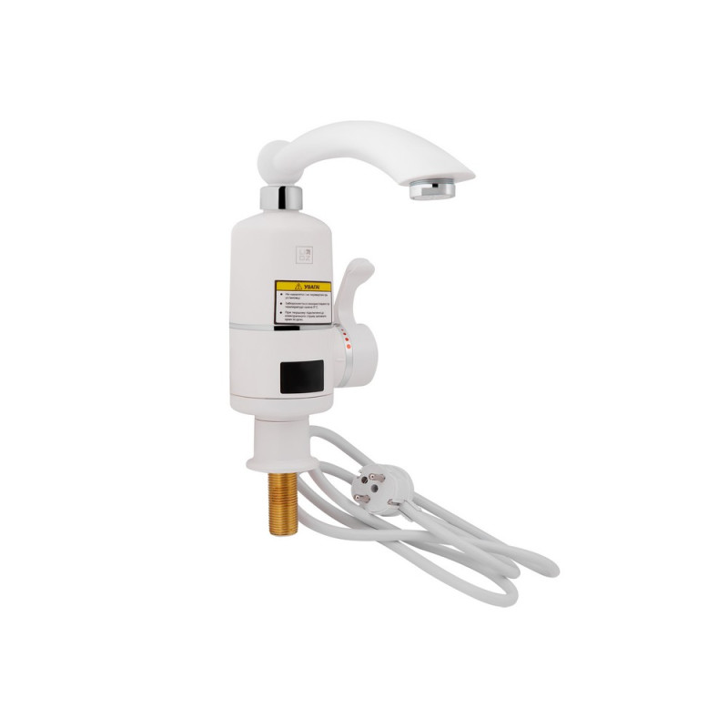 Проточний кран для кухні Lidz Warm 057 LDWAR057WCR24983 White / Chrome