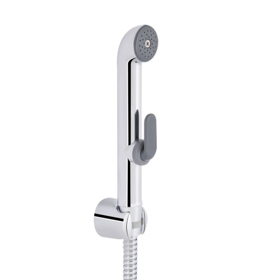 Набор для гигиенического душа Qtap Inspai-Varius округлый QTSETCRMA021 Chrome/Grey (Set)