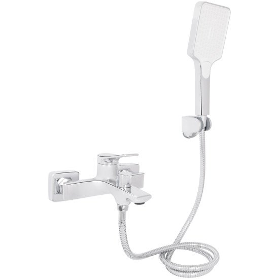 Смеситель для ванны Qtap Arvin с душевым гарнитуром QTARV259CRM48640 Chrome